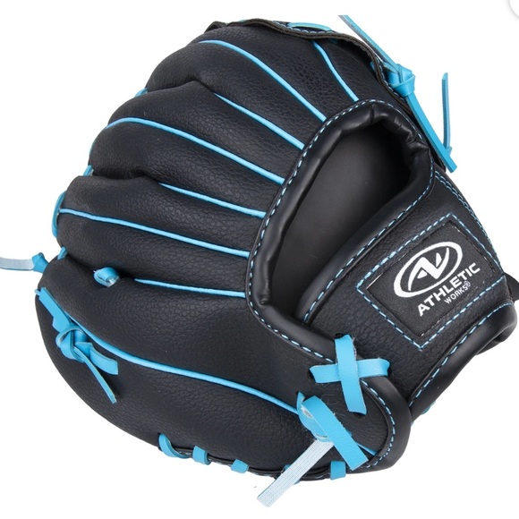 Athletic Works 9.5" Teeball Glove – Youth Beginner Baseball Mitt - Picture 2 of 8